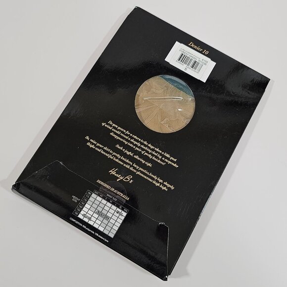 Honey Birdette Gloria Forest Green Sheer Suspender Stockings Hosiery Size S - Picture 2 of 4